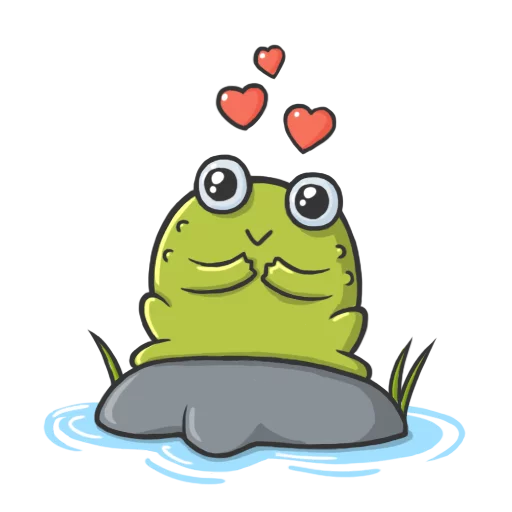 frog clipart smiley