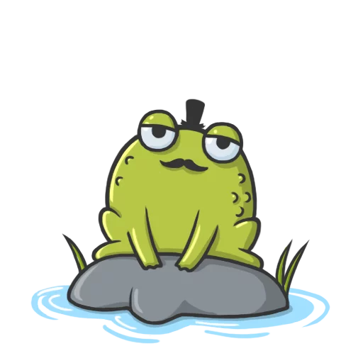 clipart frog cartoon