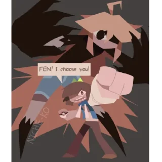 Sticker (!!arts not my!!) by: @Kittor_And_Club_Gays - 7