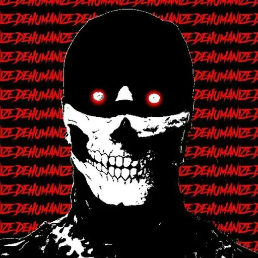 skull drawing painting