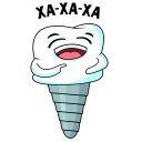 Стикер Funny Teeth - 0