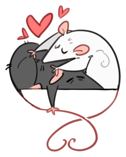 Sticker funnyratsdancing - 1