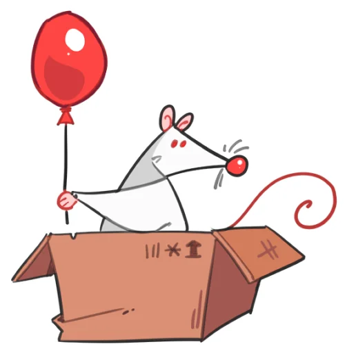 Sticker funnyratsdancing - 1