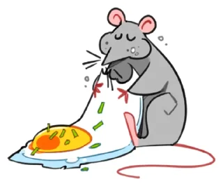 Sticker дурацкие крысы | @lostkrendel - 4