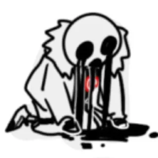 Стикер —Killer sans 2 | @Game_of_peekaboo - 5