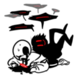 Стикер —Killer sans 2 | @Game_of_peekaboo - 2