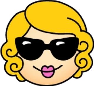 Стикер Блондинка @modnyashki_vip - 7