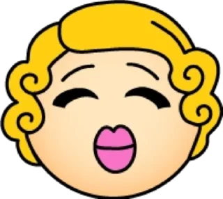 Стикер Блондинка @modnyashki_vip - 4