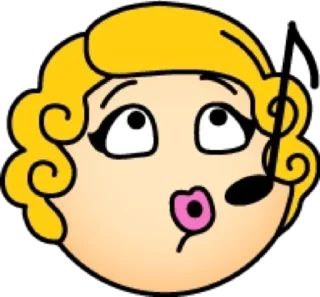 Стикер Блондинка @modnyashki_vip - 1