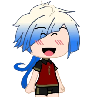 Sticker гача Кайзер💙 от @krrais - 4