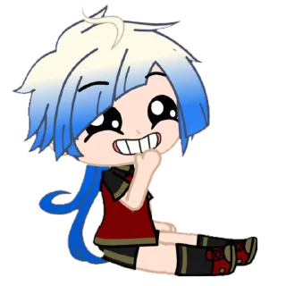 Sticker гача Кайзер💙 от @krrais - 3