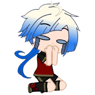 Sticker гача Кайзер💙 от @krrais - 9