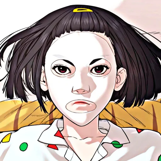 anime illustration human face