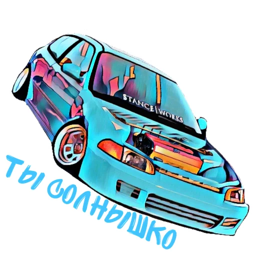 Sticker galactic JDM - 7