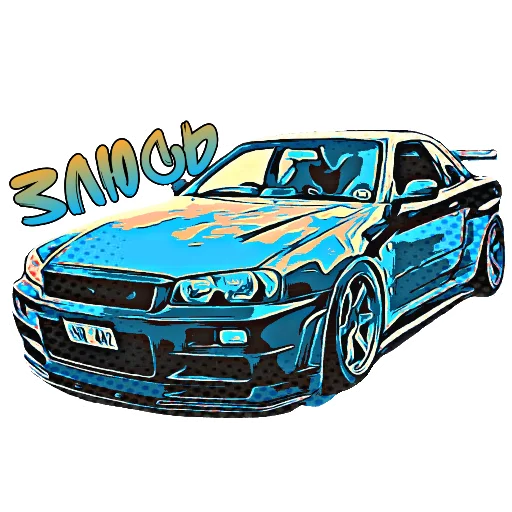 Sticker galactic JDM - 6