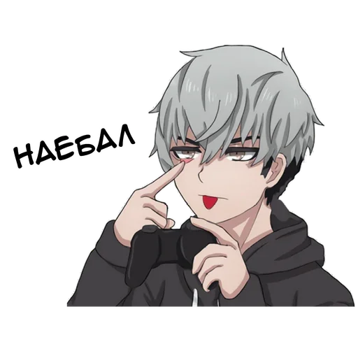 Sticker Геймер–кун @nyasticks - 0