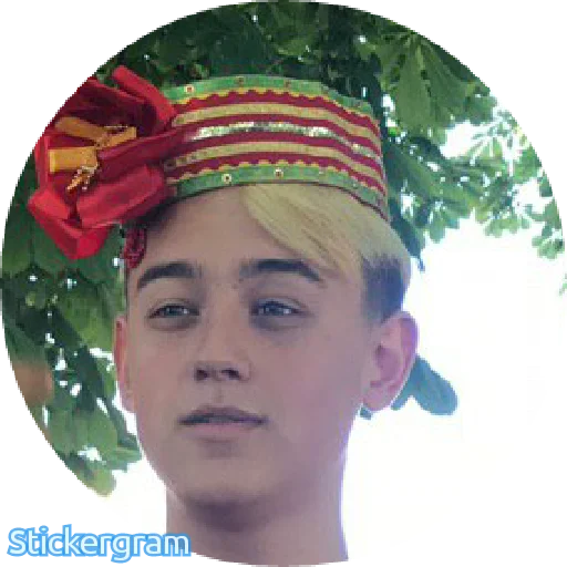 human face flower fashion accessory