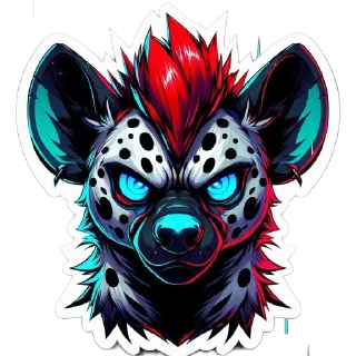Стикер Garrett Hyena @praedator666 - 0