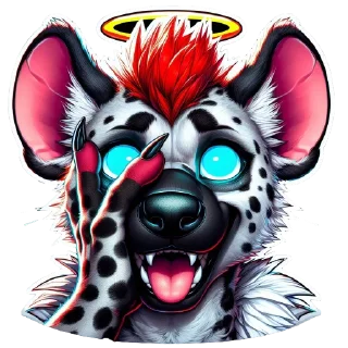 Стикер Garrett Hyena @praedator666 - 8