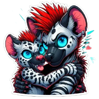 Стикер Garrett Hyena @praedator666 - 9