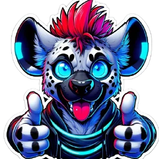 Стикер Garrett Hyena @praedator666 - 3