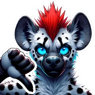 Стикер Garrett Hyena @praedator666 - 7