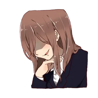 Стикер Гениальная Тян - @tg_sticks - 0