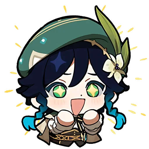 genshin chibi emotes - 