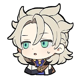 Стикер genshin chibi emotes - 0