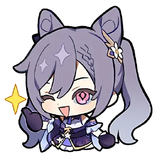 Стикер genshin chibi emotes - 10