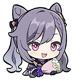 Стикер genshin chibi emotes - 4