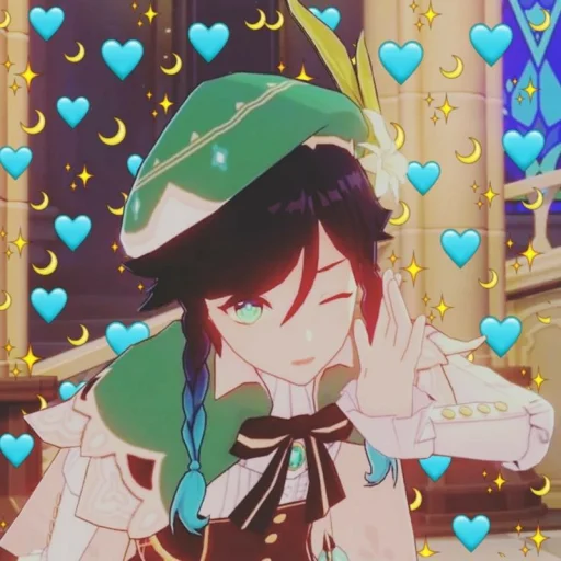 cartoon human face anime