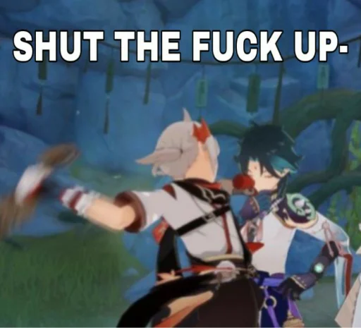 Стикер @hiiyxn's genshin memez - 5