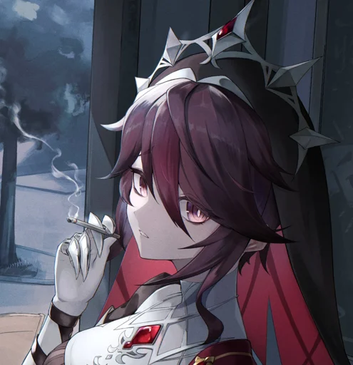 Стикер Геншин курит | @genshix - 11