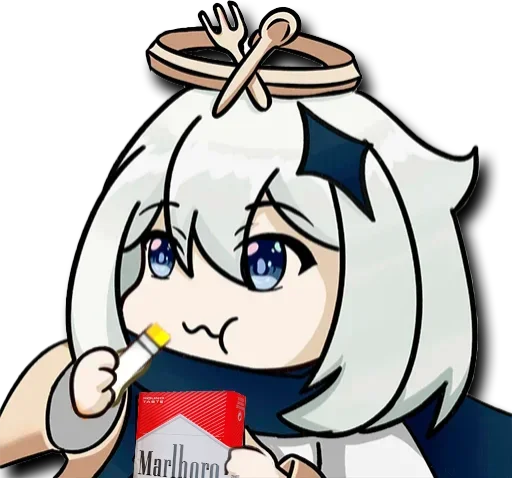 Стикер Геншин курит | @genshix - 3