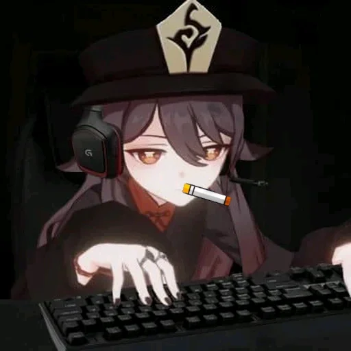 Стикер Геншин курит | @genshix - 1