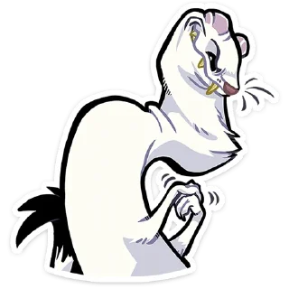 Стикер Горностай Гера :: @stickroom - 11