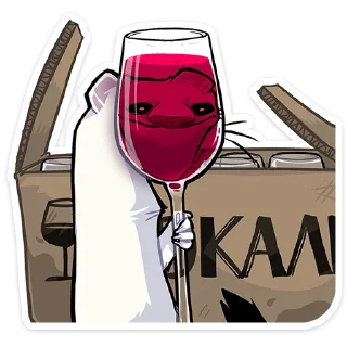 Стикер Горностай Гера :: @stickroom - 7