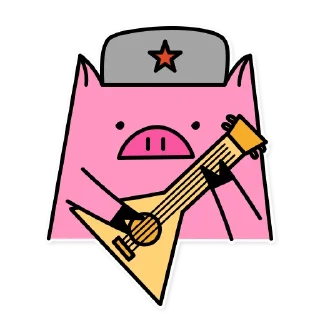 Стикер German the pig - 6