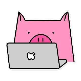 Стикер German the pig - 2