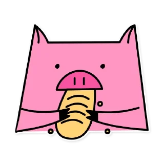 Стикер German the pig - 8
