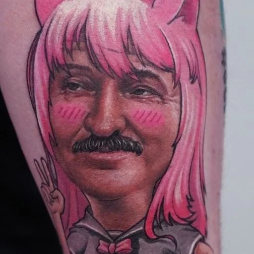 татуировка человеческое лицо плоть