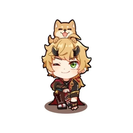 Стикер Genshin Impact chibi @anime_sticks :: @fStikBot - 2