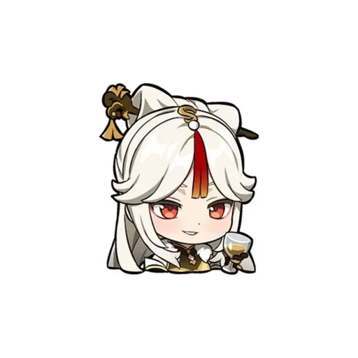 Стикер Genshin Impact chibi @anime_sticks :: @fStikBot - 1