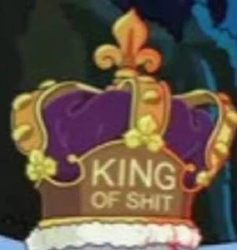 text birthday cake crown