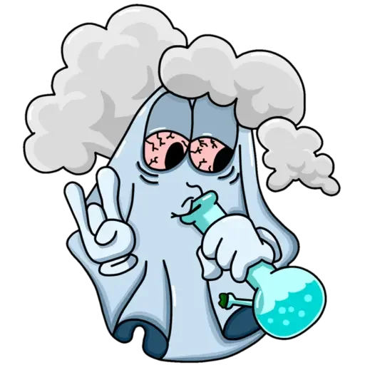 Стикер ghost_bak - 1