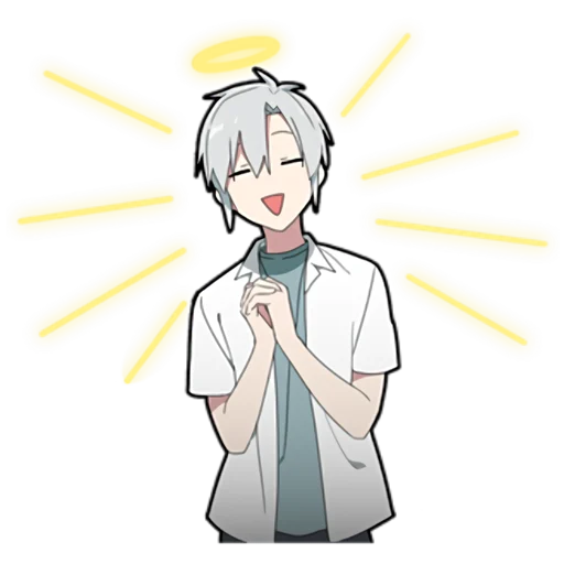 Стикер Призрак-кун @nyasticks - 5