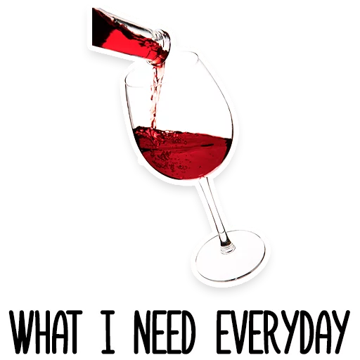 Стикер Это винишко, детка - 10