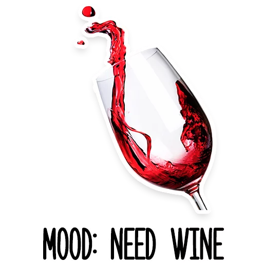 Стикер Это винишко, детка - 0