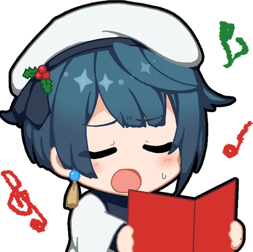 Стикер Genshin Impact Winter Emojis :: @fStikBot - 4